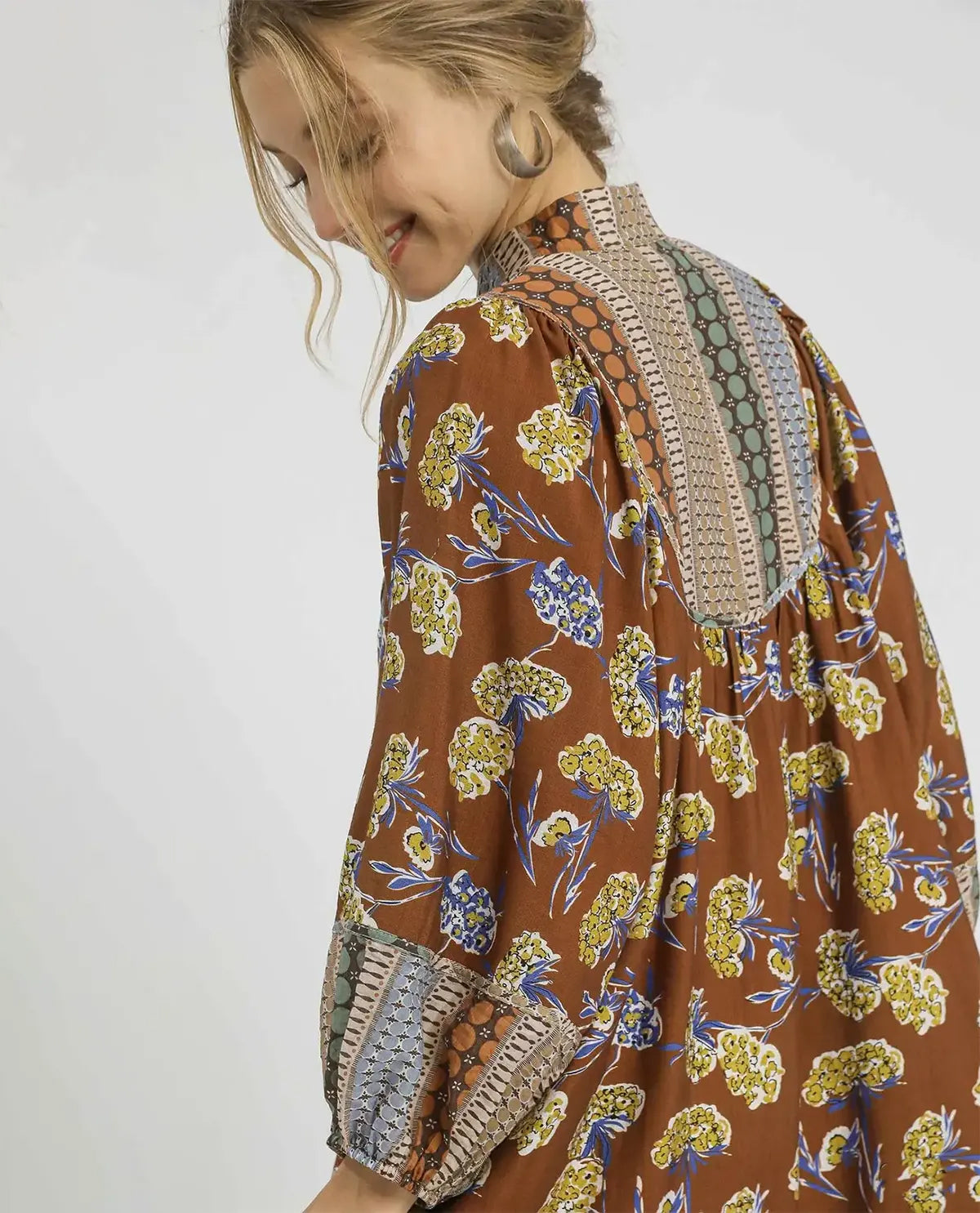 Border Print Tunic Dress