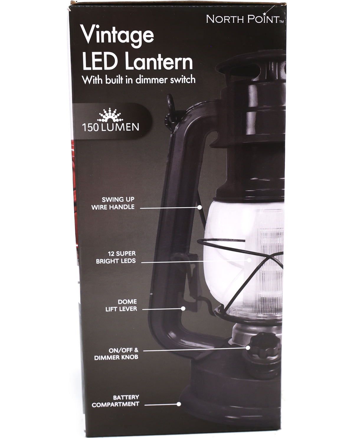 Vintage Black LED Dimmable Lantern