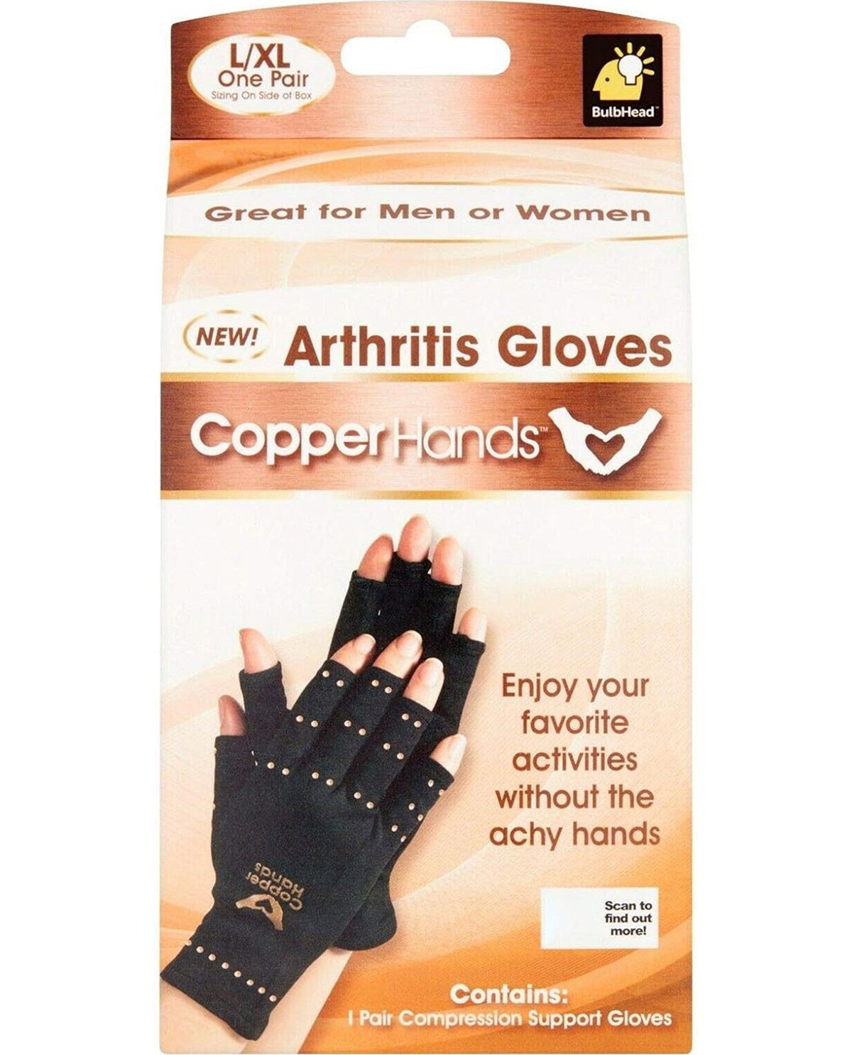 Copper Hands Arthritis Gloves - L/XL