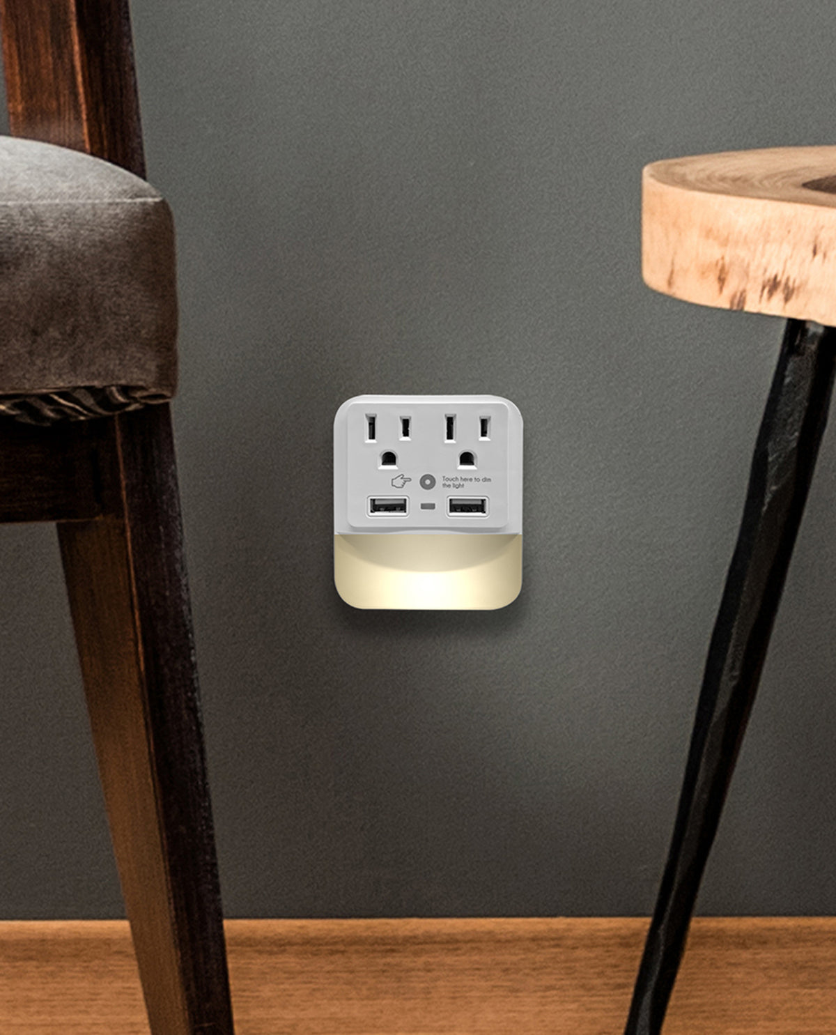 Multi-Charging Port with Light
