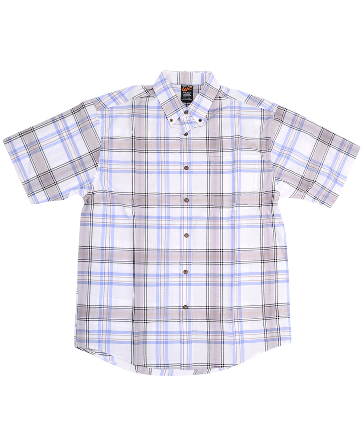 BM Walnut Creek Short Sleeve Plaid Top
