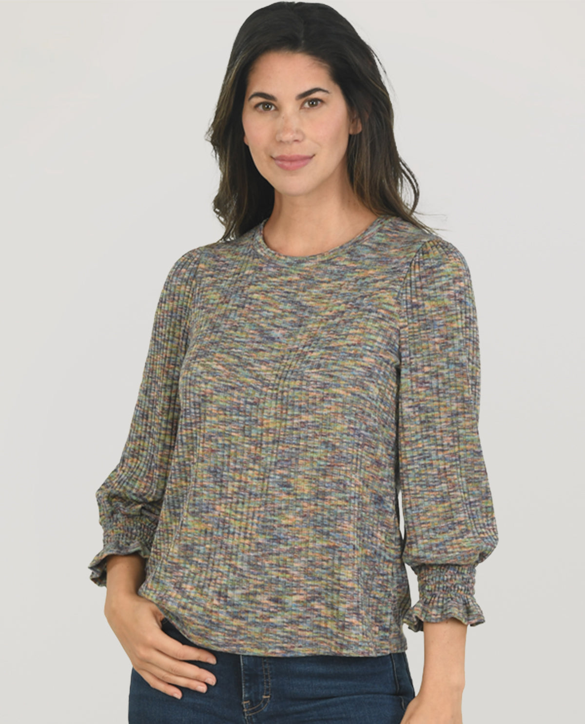 Zac & Rachel Mélange Knit Top