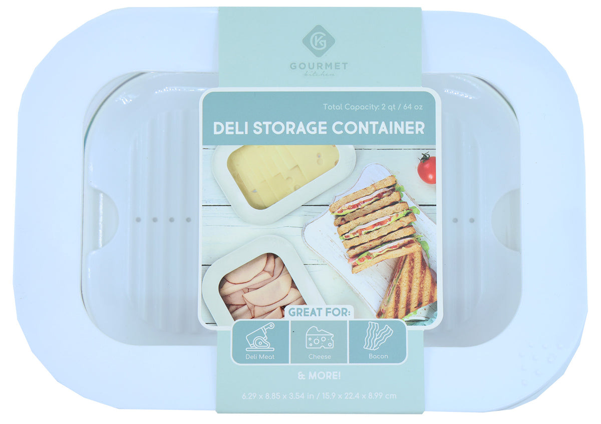 White Deli Meat Storage Container