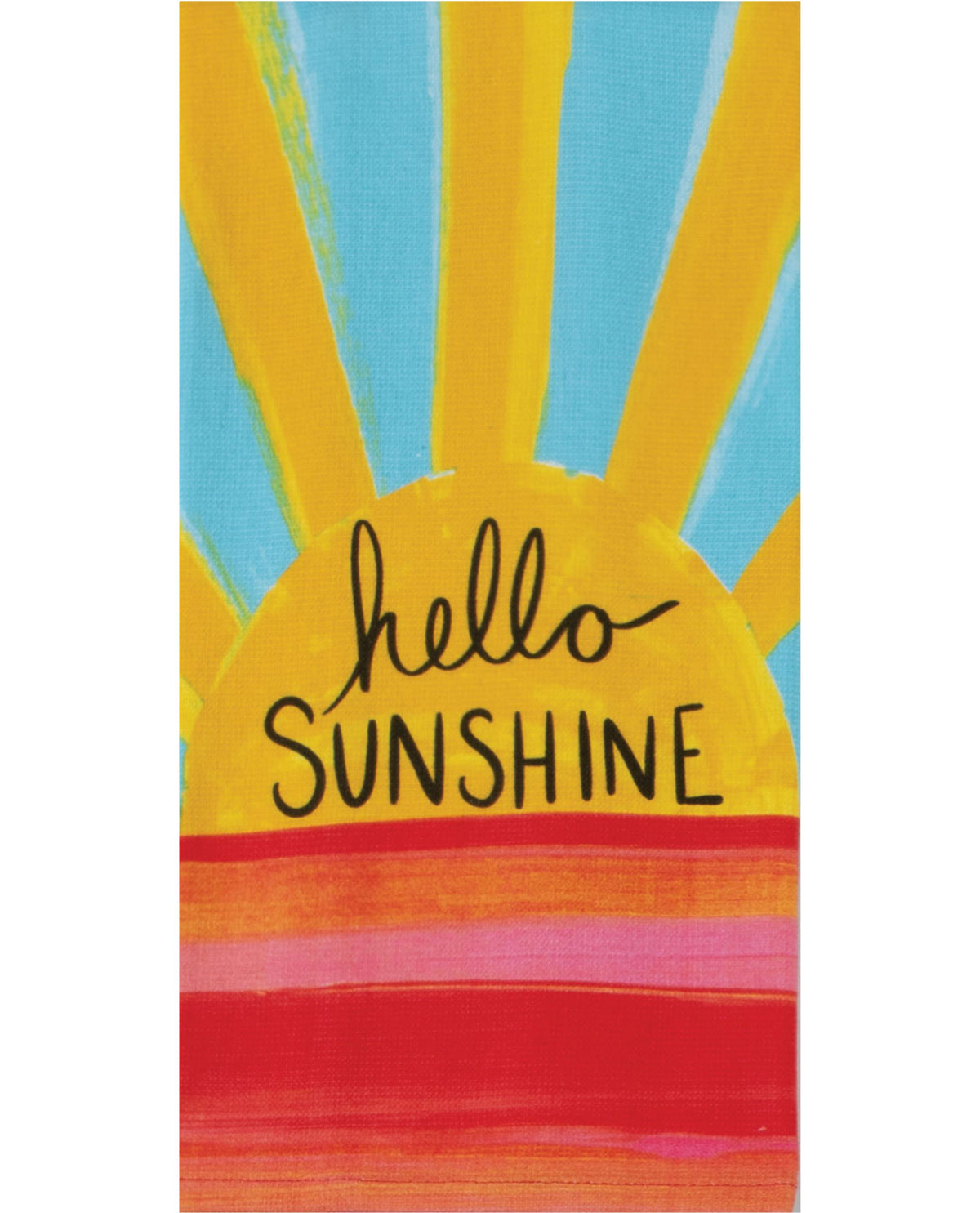 Summer Fun Hello Sunshine Dual-Purpose Decorative Kitchen Towel