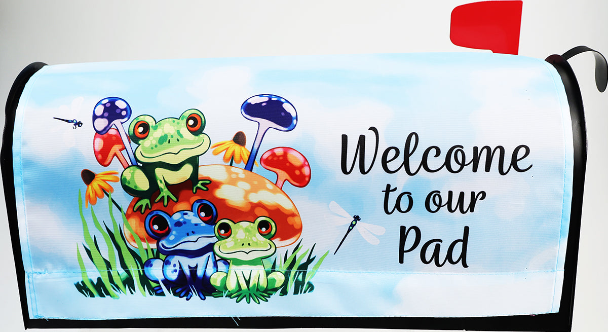 Welcome To Our Pad Mailbox Cover