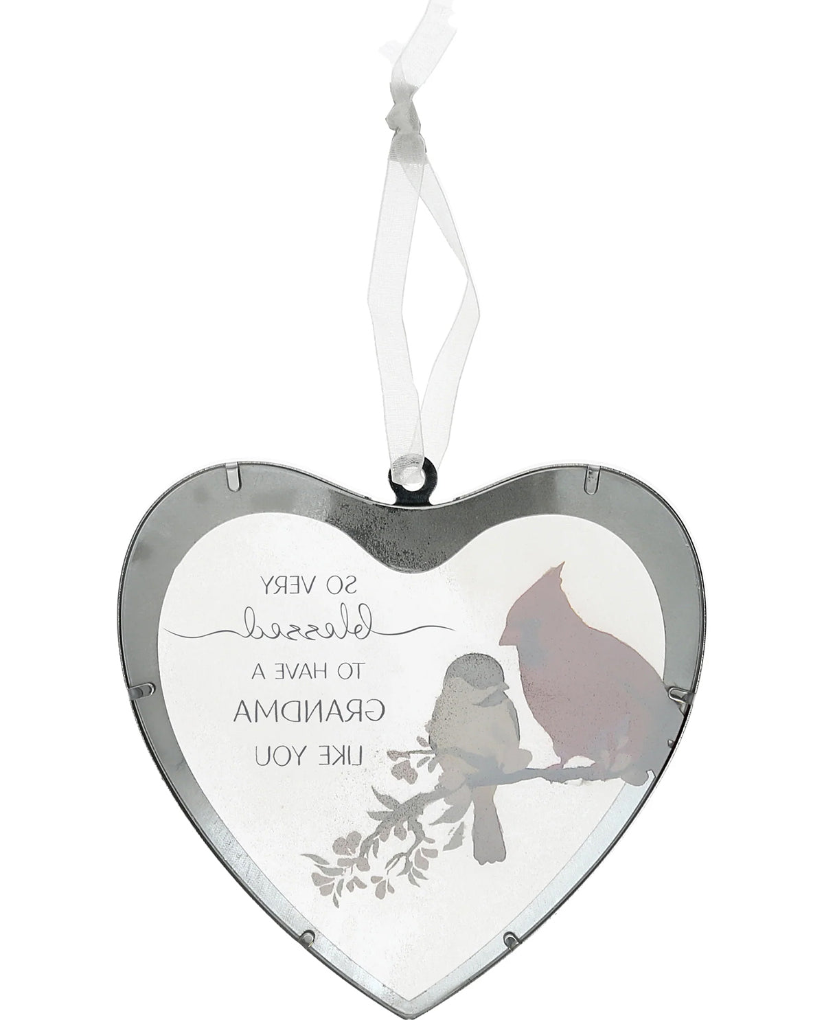 Grandma Mirrored Glass Ornament