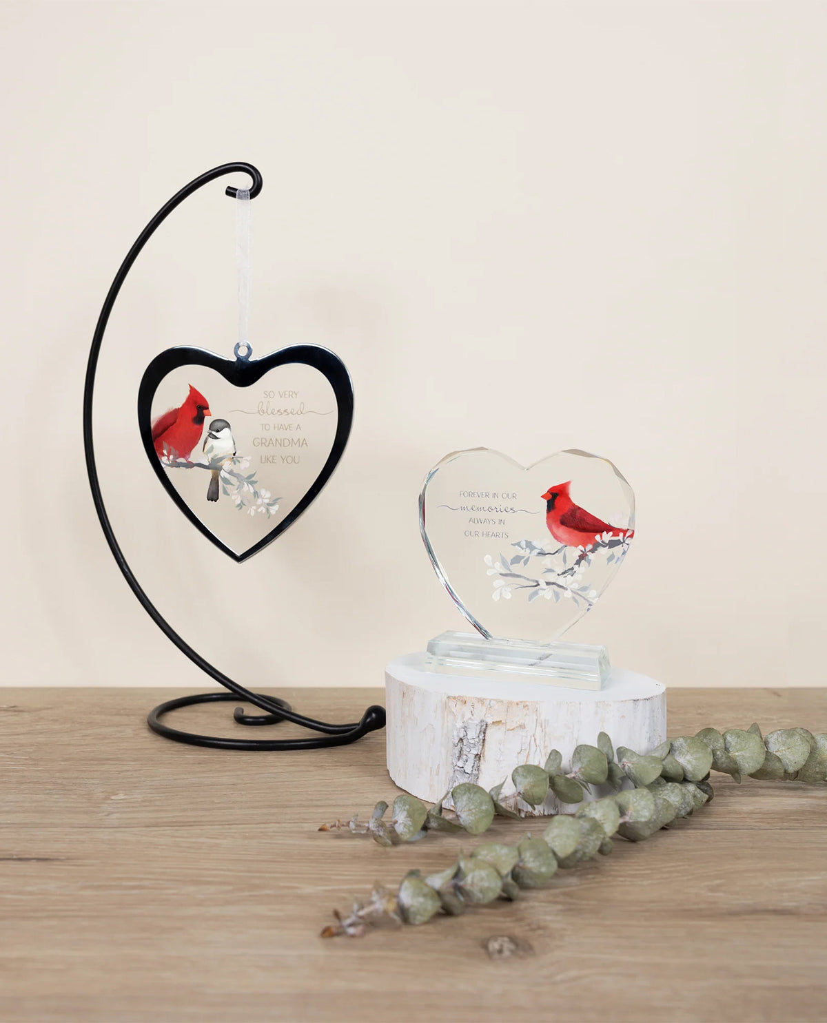 Grandma Mirrored Glass Ornament