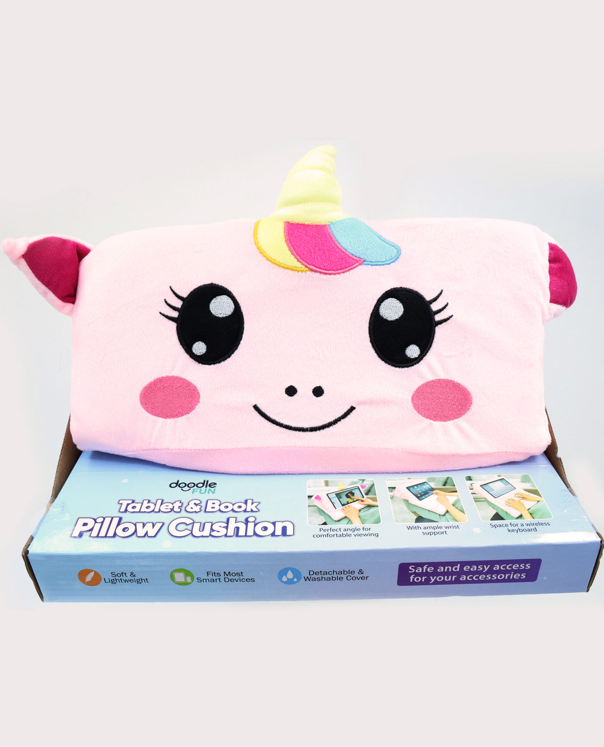 Unicorn Tablet & Book Pillow Cushion