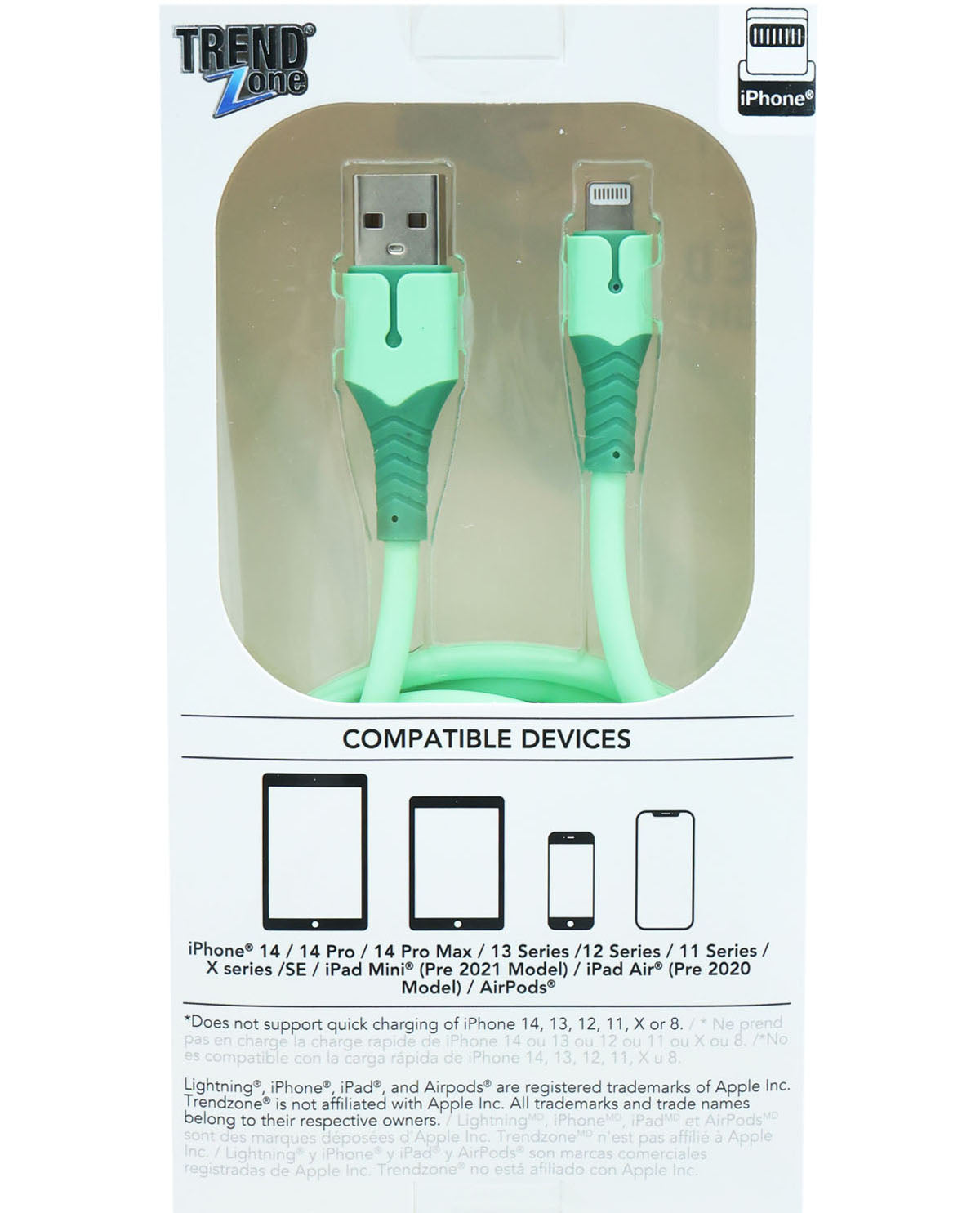 10Ft. Lightning Sync & Charge Cable with LED Light