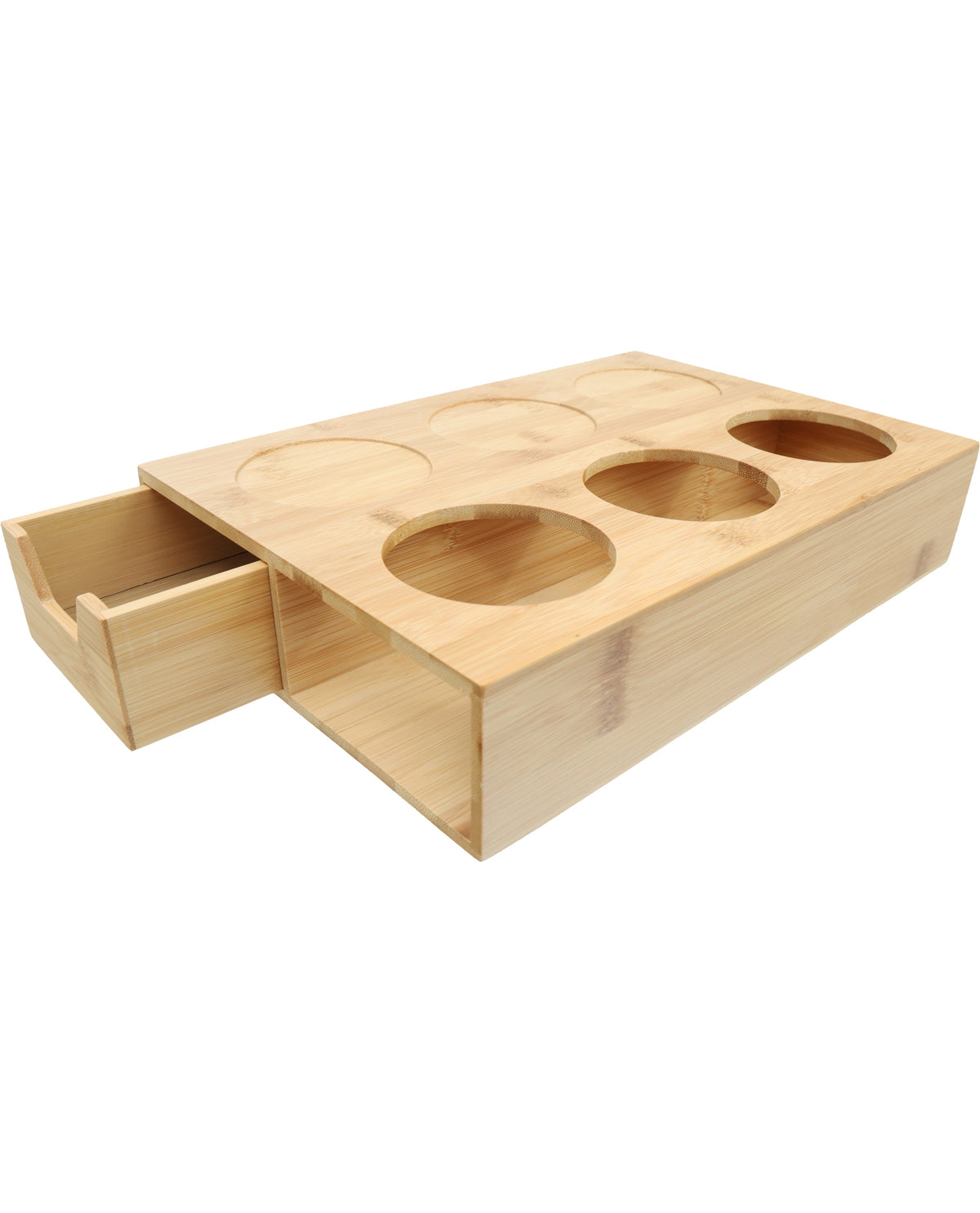 Bamboo Kitchen Organizer Stand with Drawer