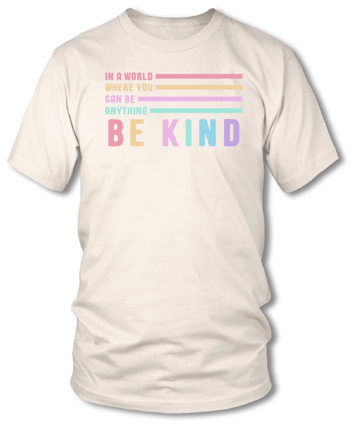 Women's Be Kind Colors Short Sleeve Screen Tee