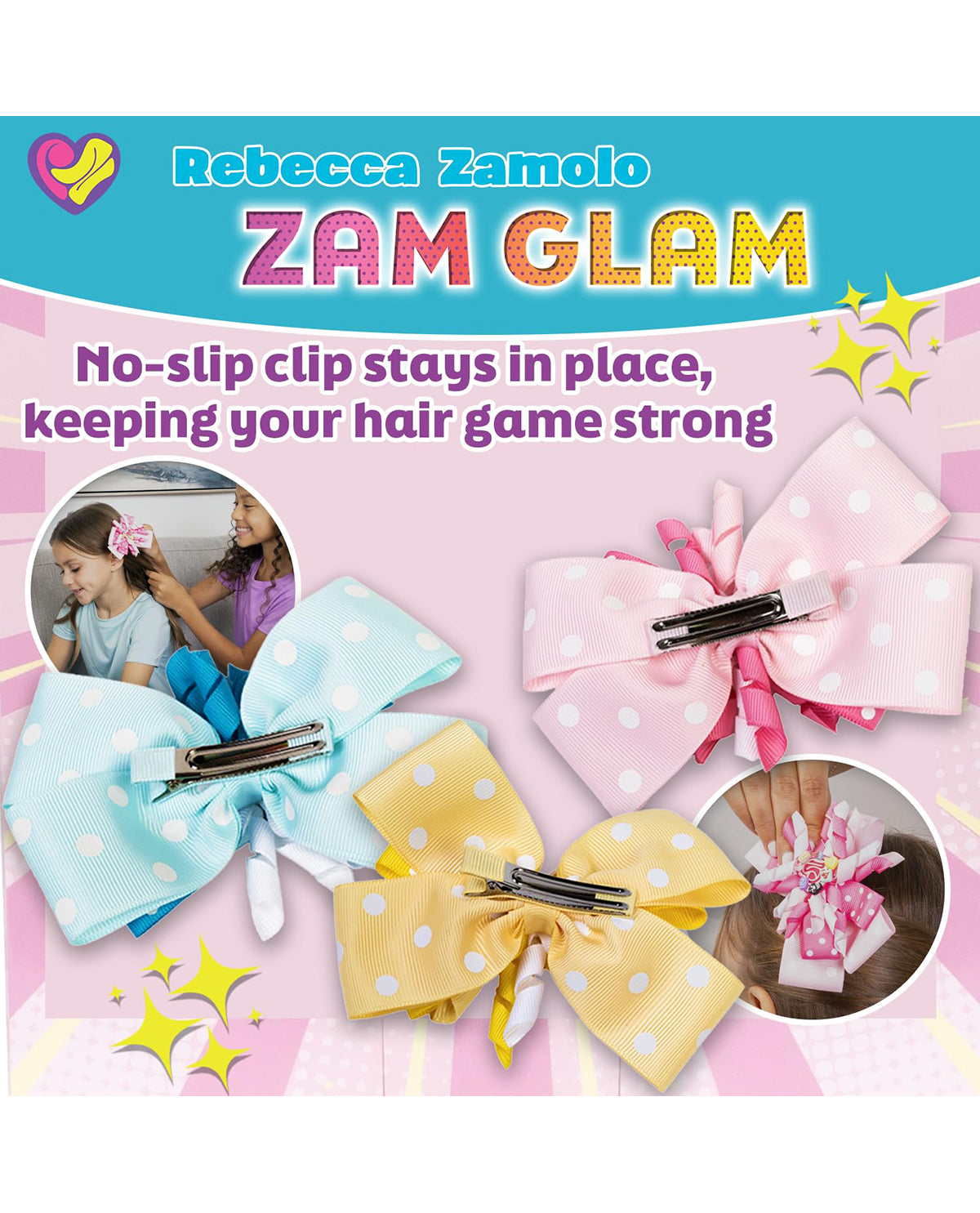 Zam Glam Bows with Interchangeable Charms