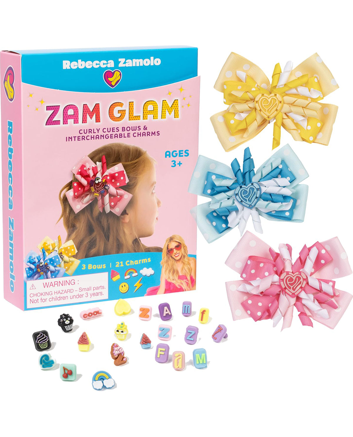 Zam Glam Bows with Interchangeable Charms