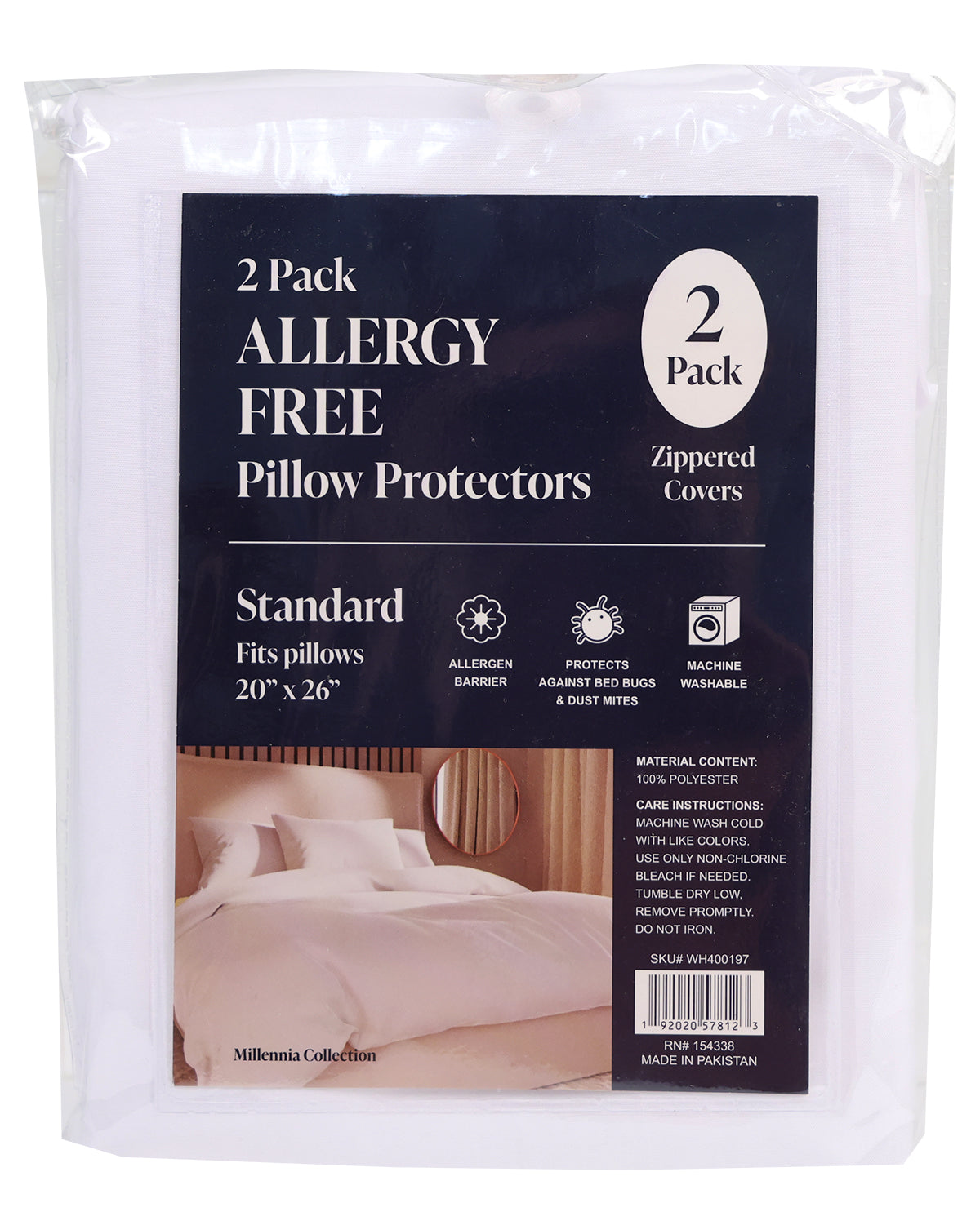 Allergen Free 2pk. Pillowcase Protectors