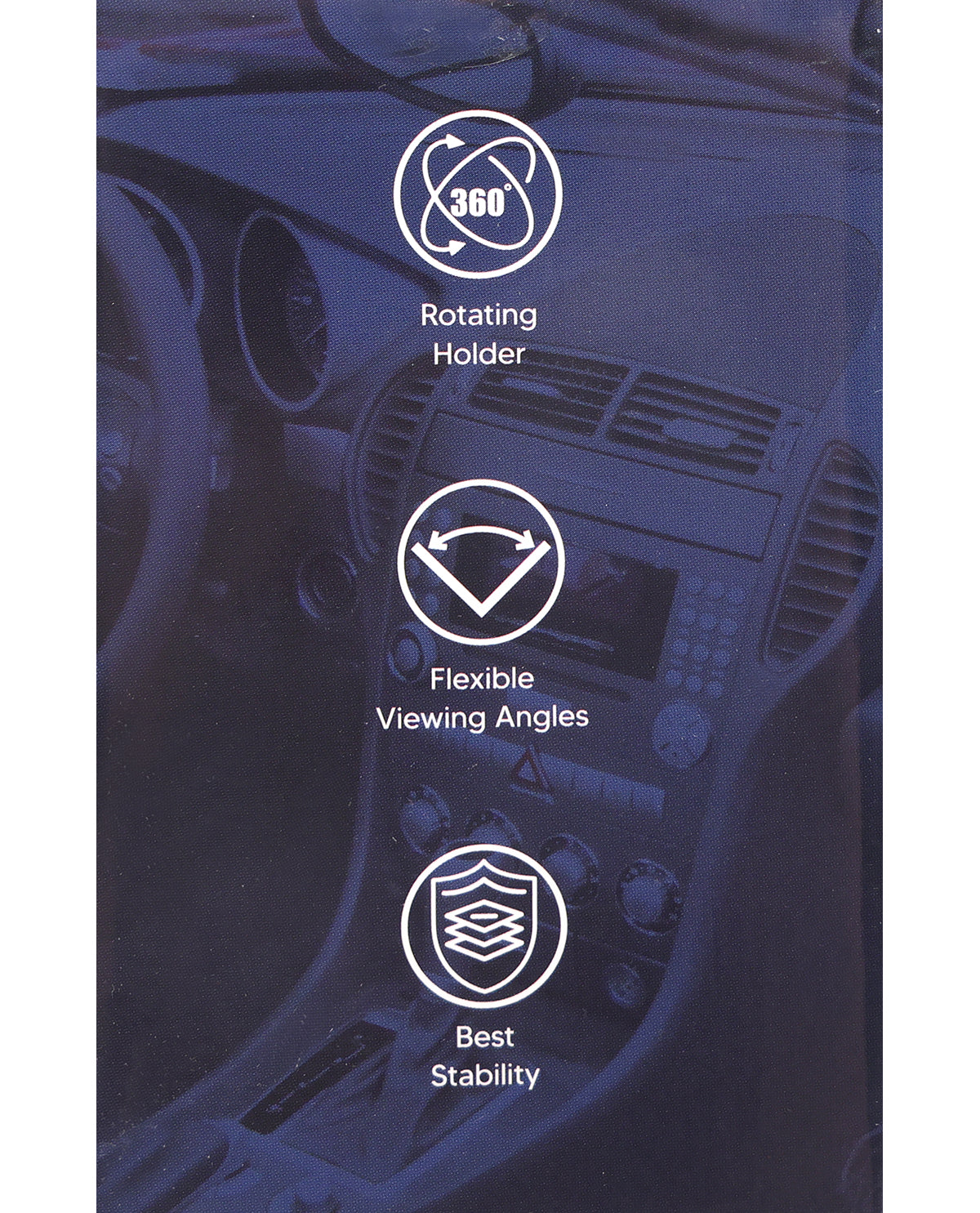 Auto Rearview Mirror Smartphone Holder