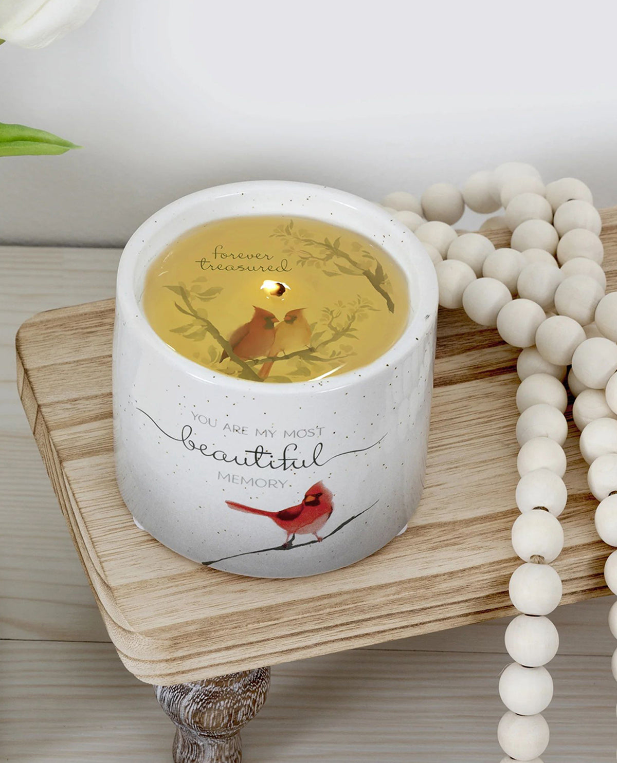 Cardinal Beautiful Memory Reveal Candle