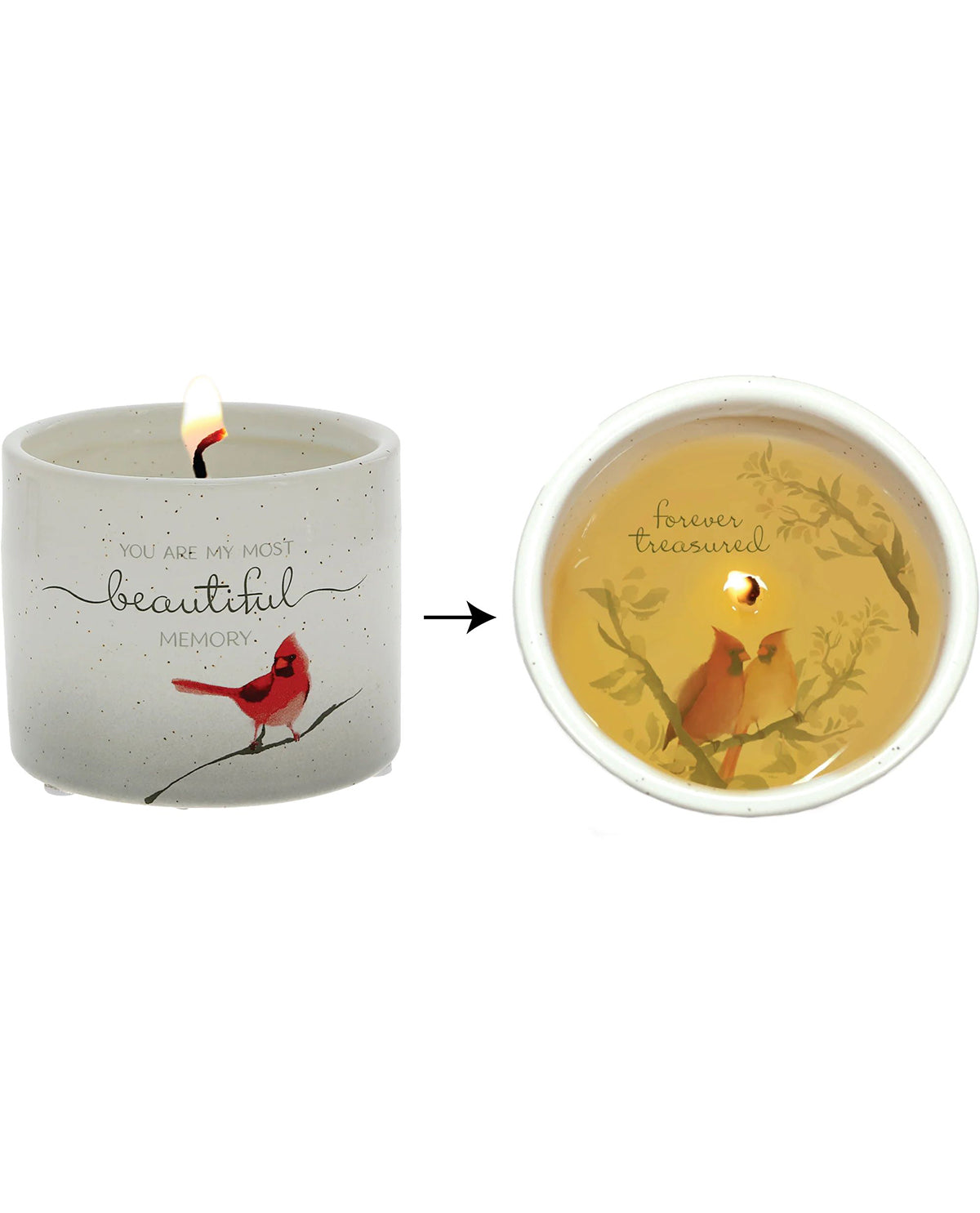 Cardinal Beautiful Memory Reveal Candle