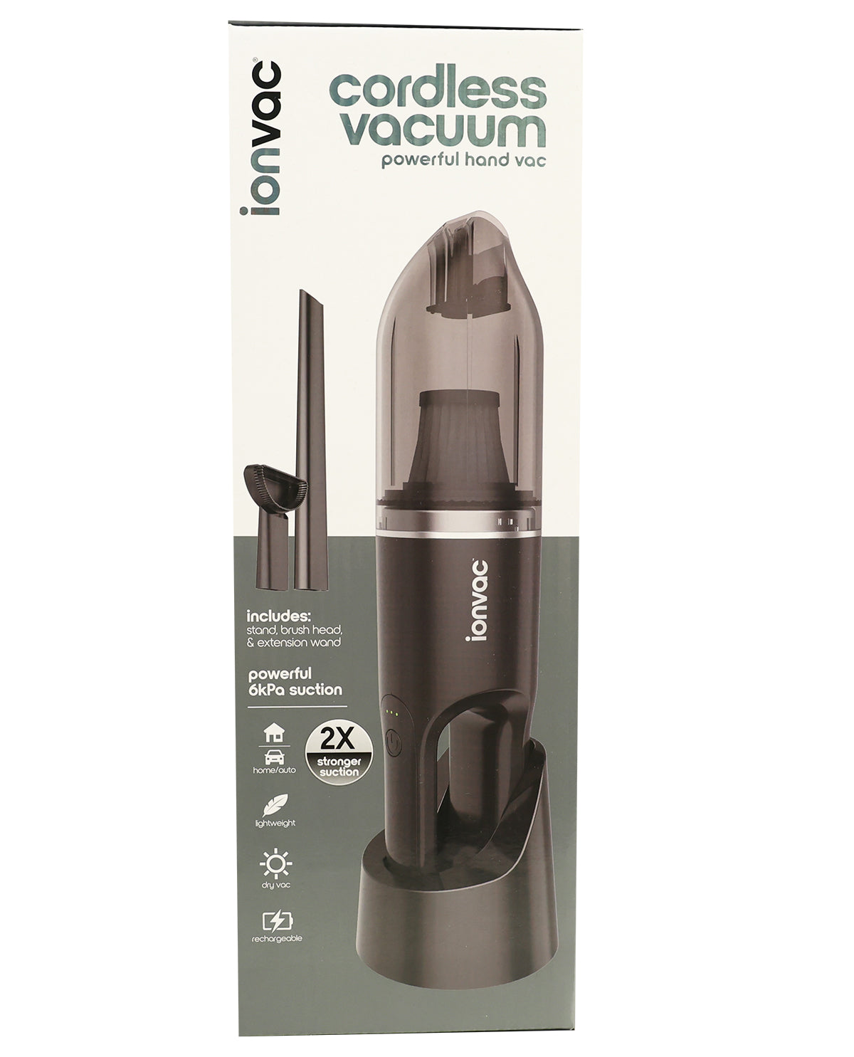Ionvac Black Cordless Hand Vacuum