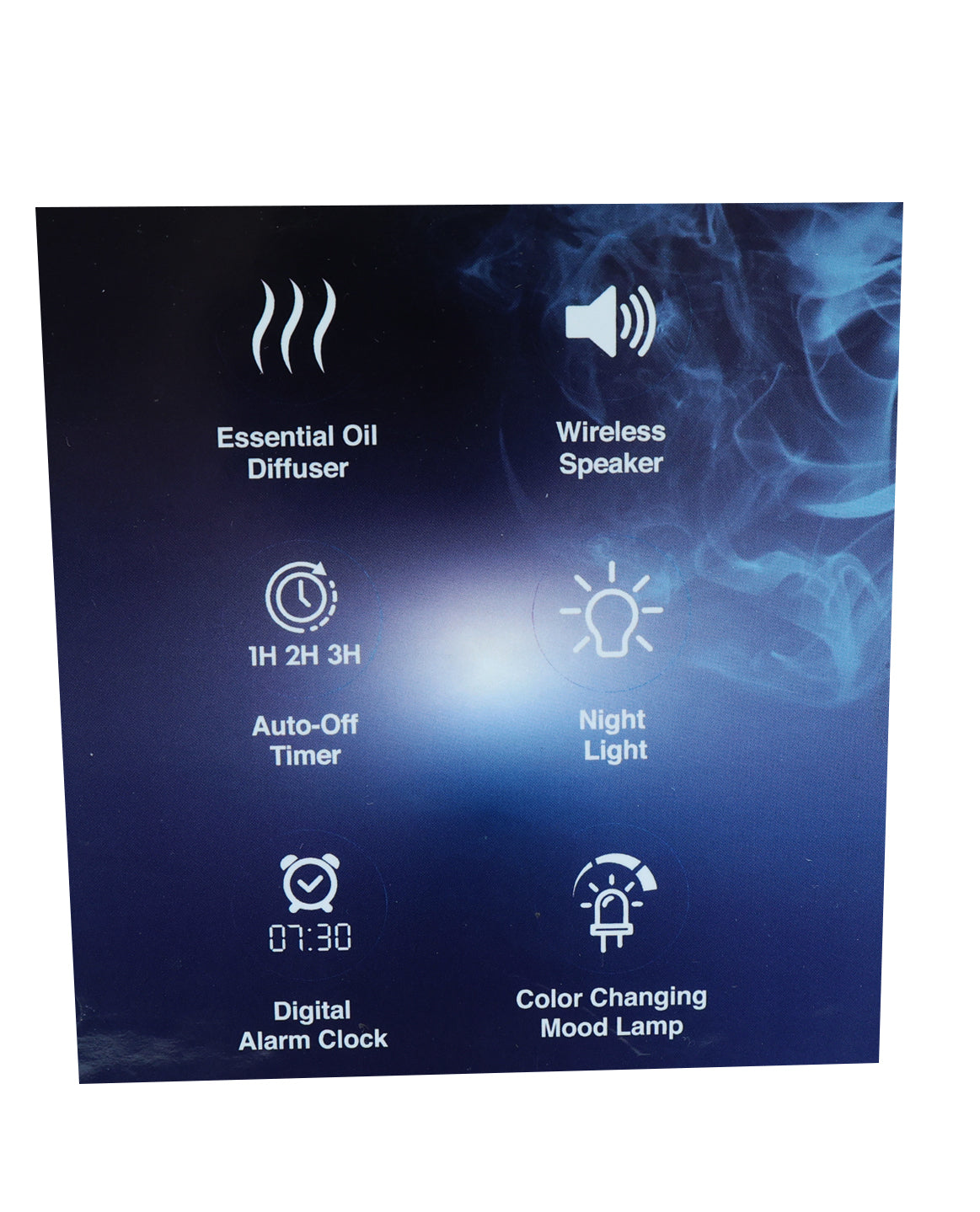 Aroma Diffuser & Mood Light Digital Alarm Clock