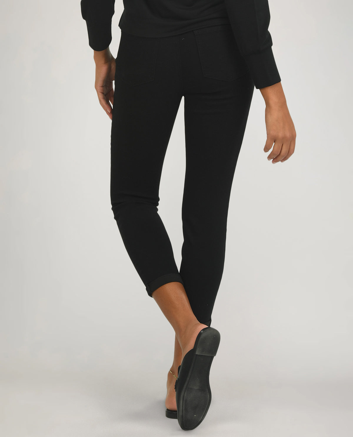 D Jeans High Rise Butt Lift Roll Ankle Jeans