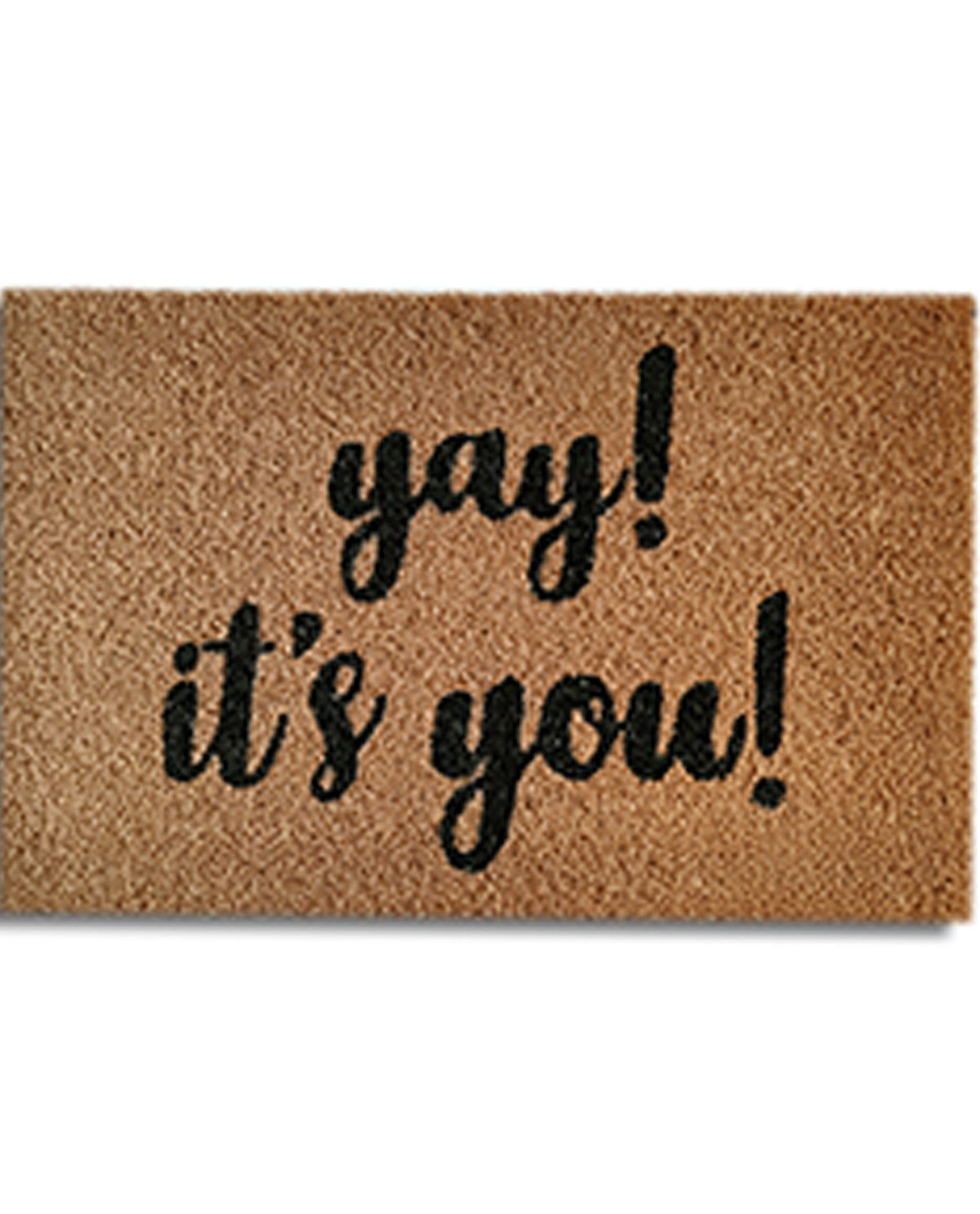 "Yay! It's You!" Coir Mat