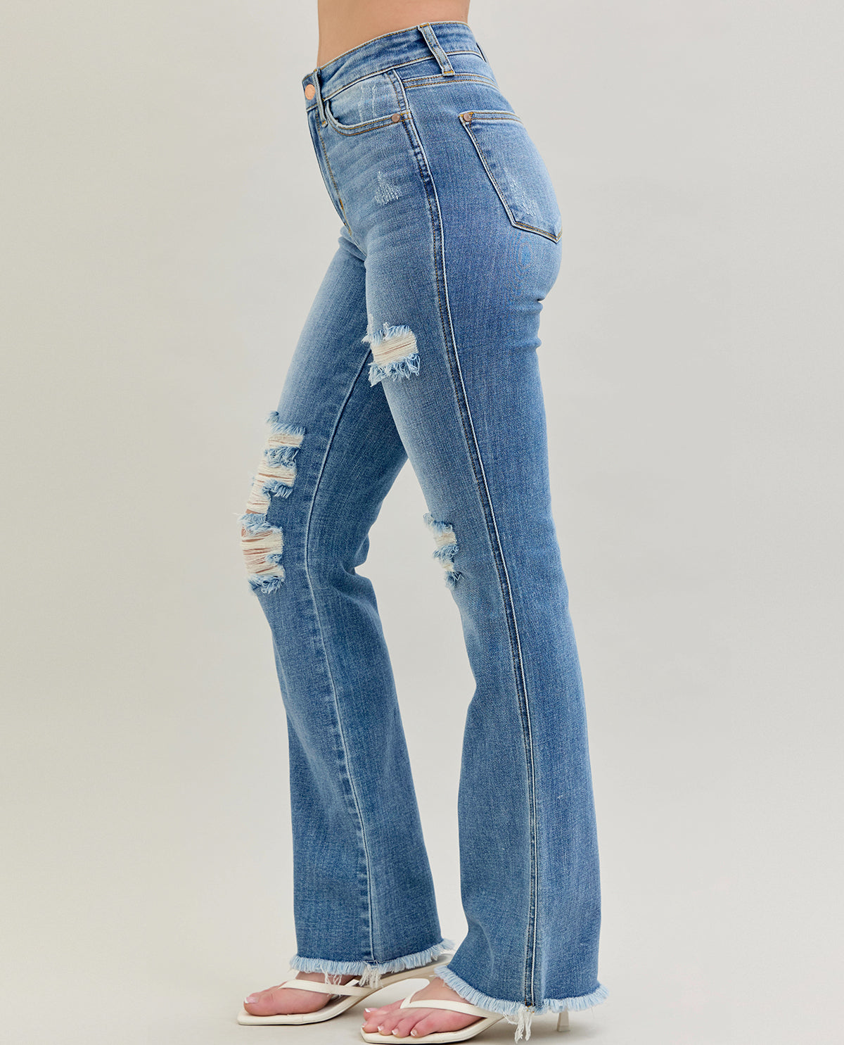 Judy Blue High Waist Destroy Bootcut Jeans