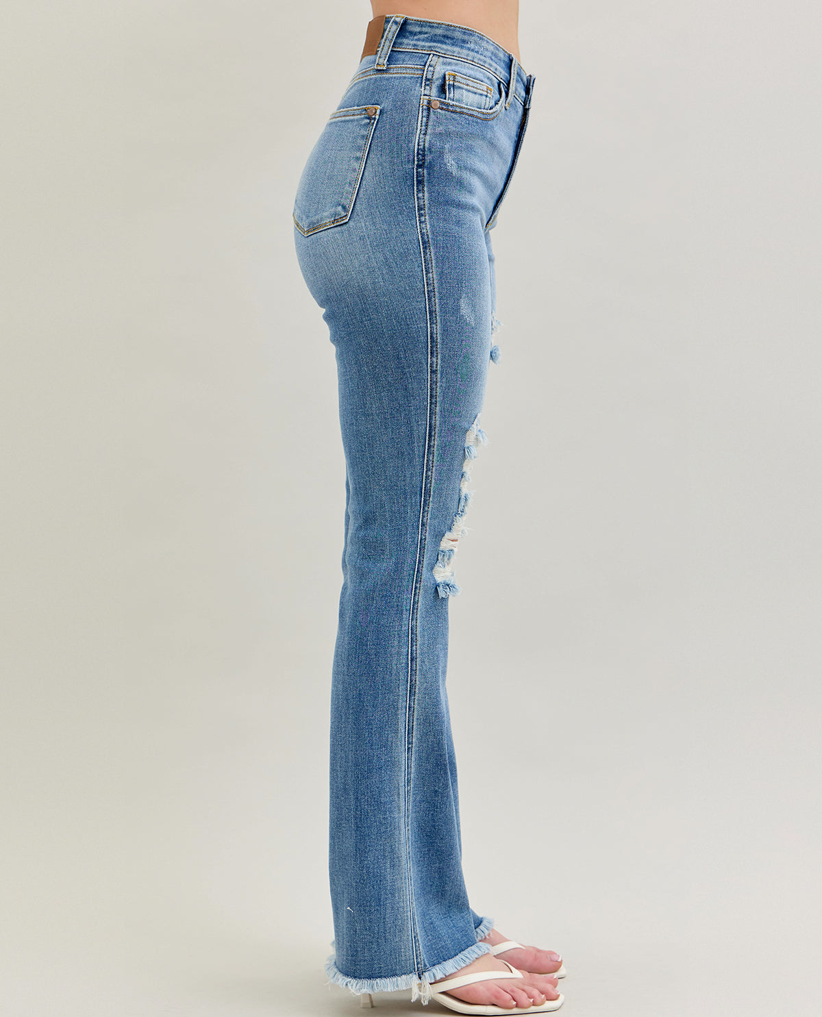 Judy Blue High Waist Destroy Bootcut Jeans