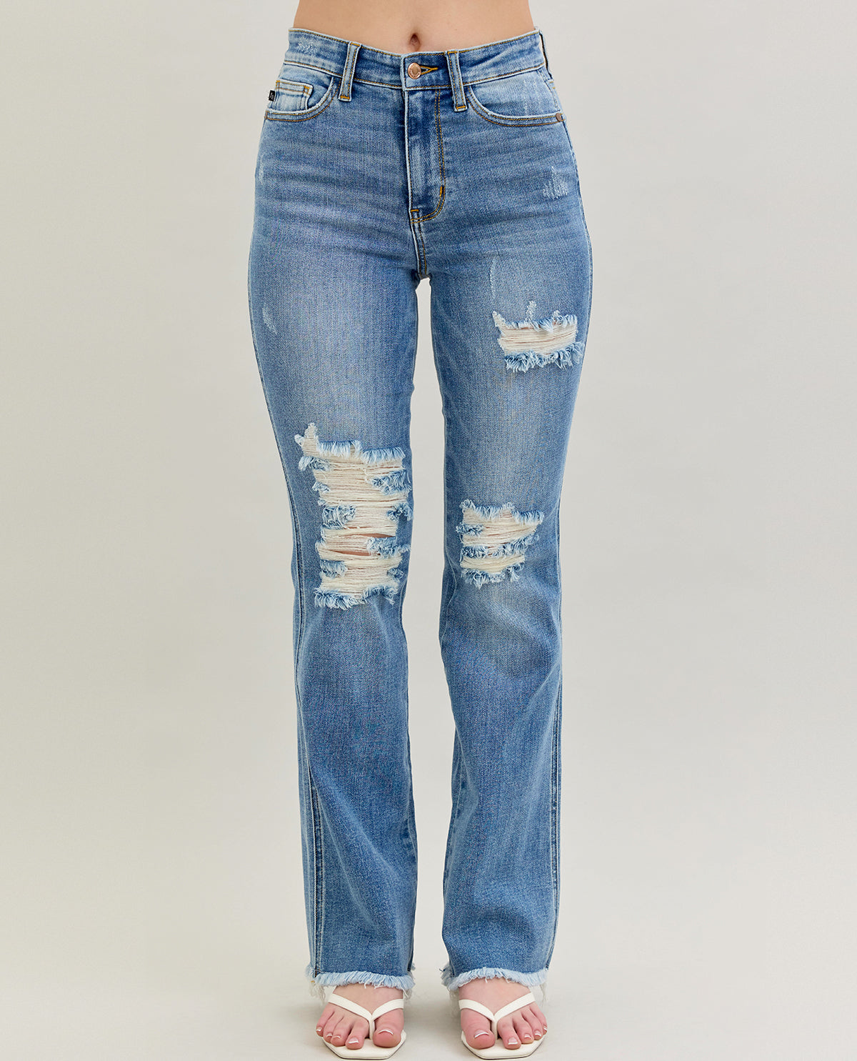 Judy Blue High Waist Destroy Bootcut Jeans