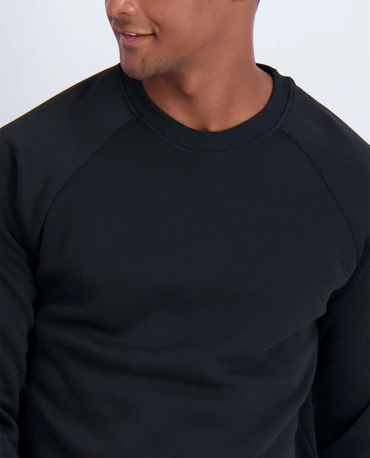 Real Essentials Men's Fleece Crew Neck Pullover