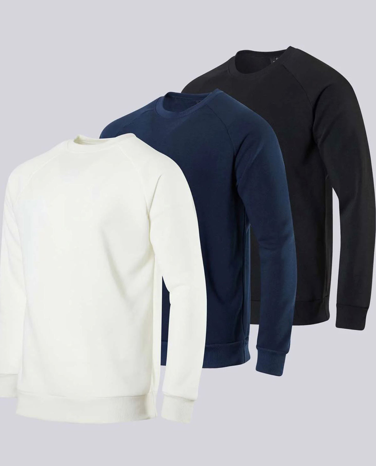 Real Essentials Men's Fleece Crew Neck Pullover