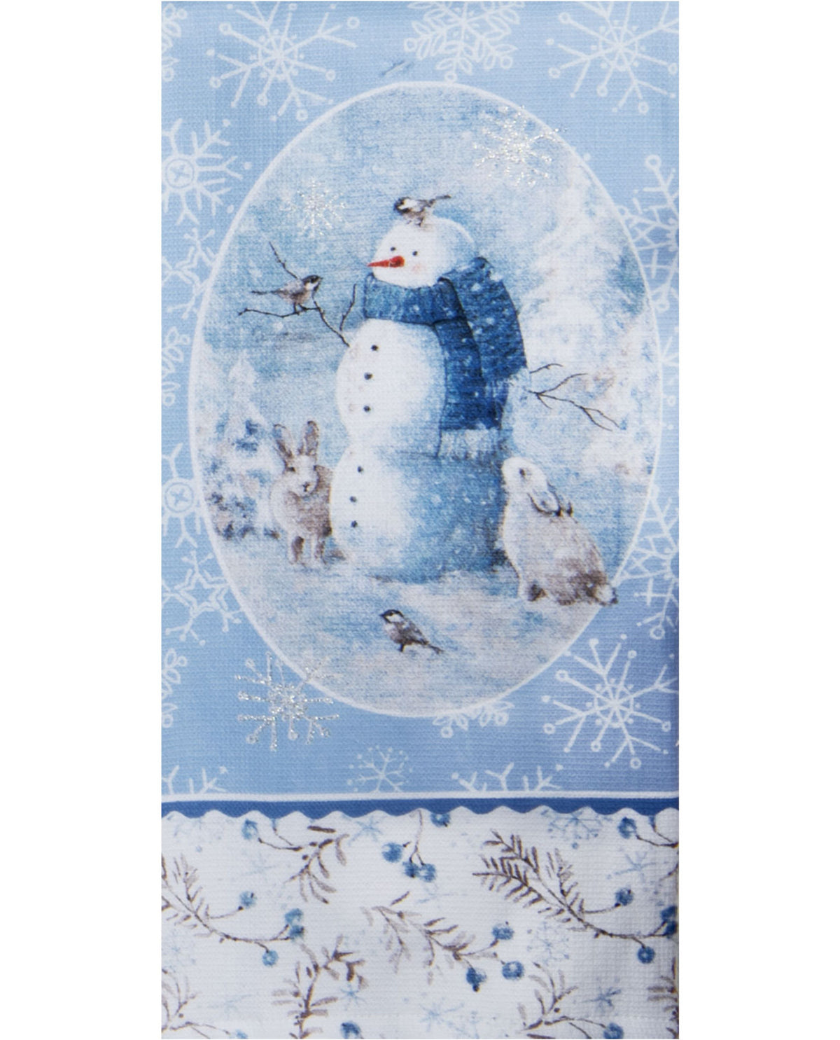 Let It Snow Snowman Dishtowel