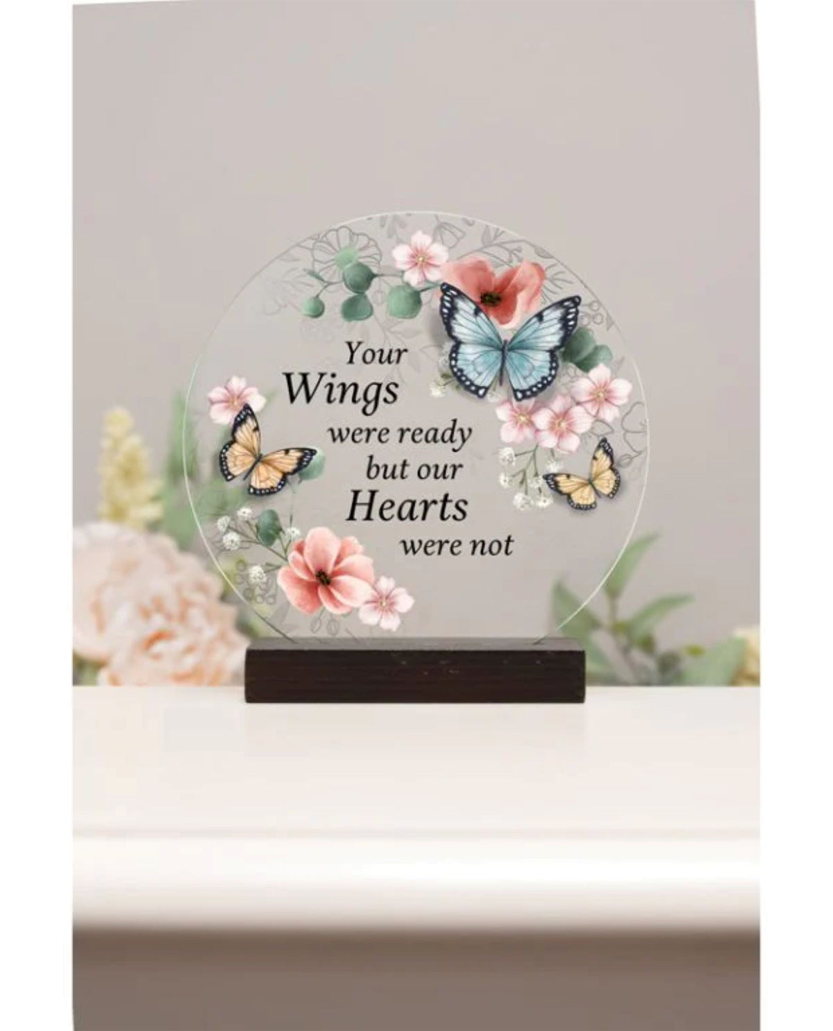 Wings Were Ready Memorial Tabletop Sitter