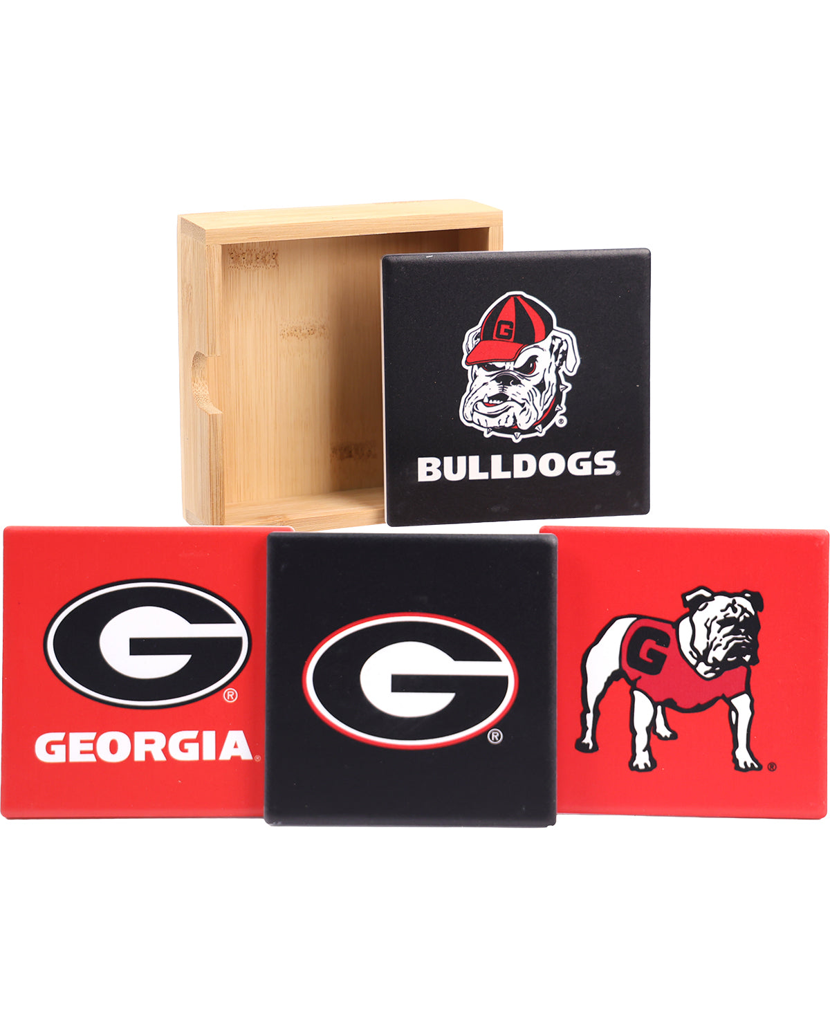 UGA Bulldogs Ceramic Coaster Set