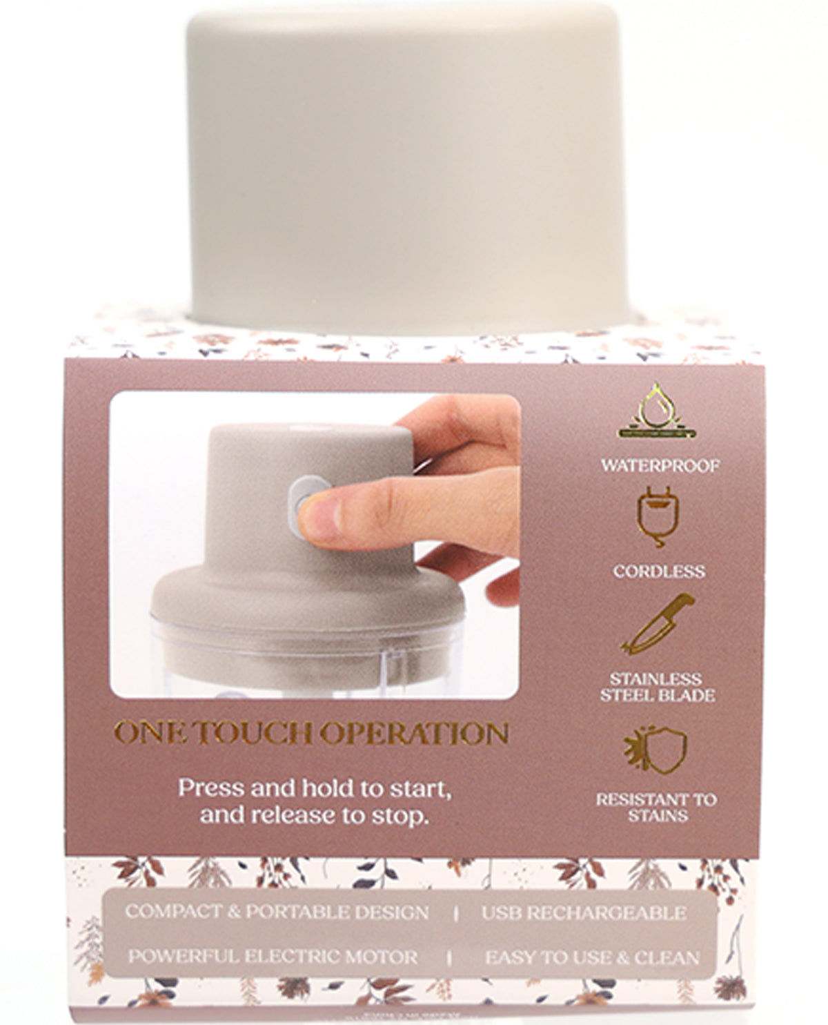 Silver lining Electric Mini Food Processor - 250mL