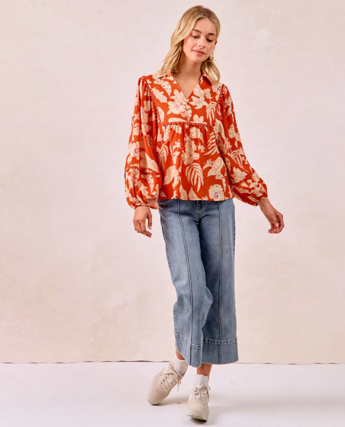 Bibi Floral Print Top