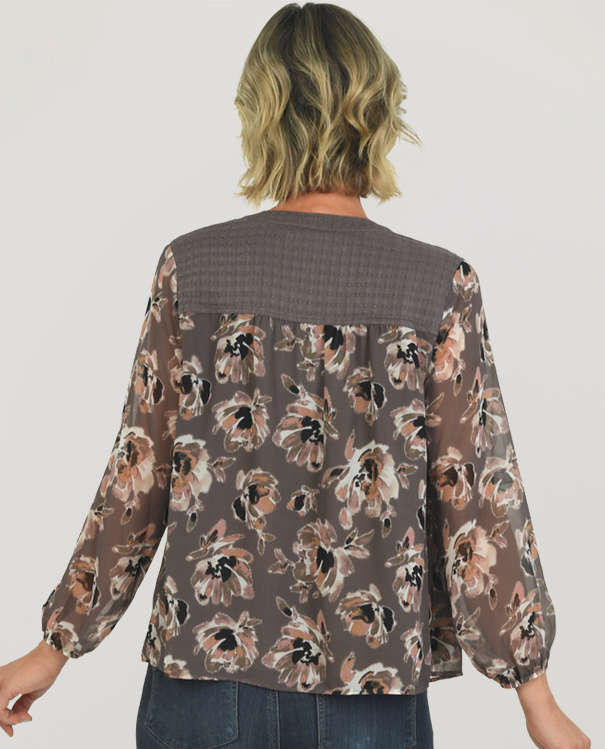 Zac & Rachel Floral Bloom Chiffon Top