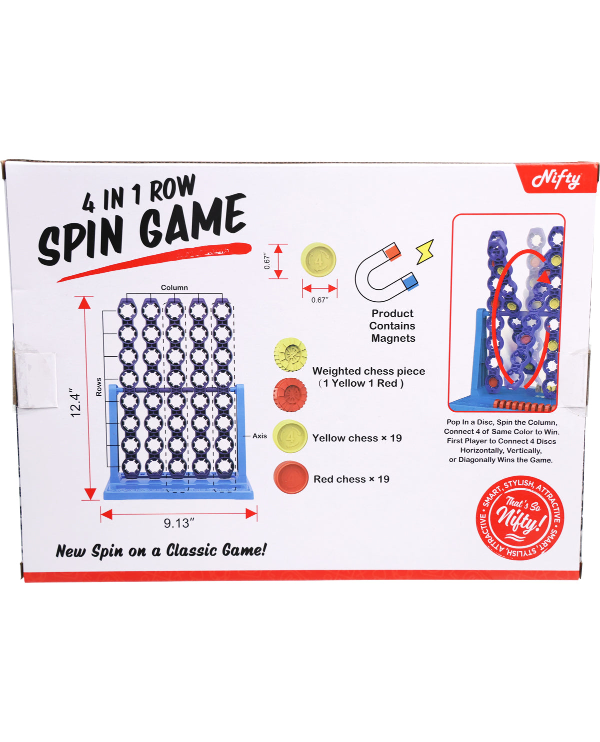 4-In-1 Row Spin Game