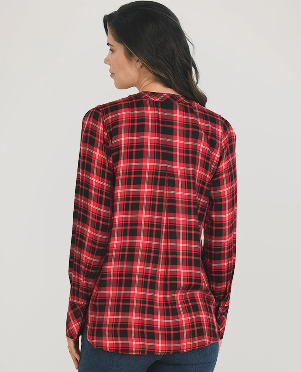 Zac & Rachel Plaid Knit Top