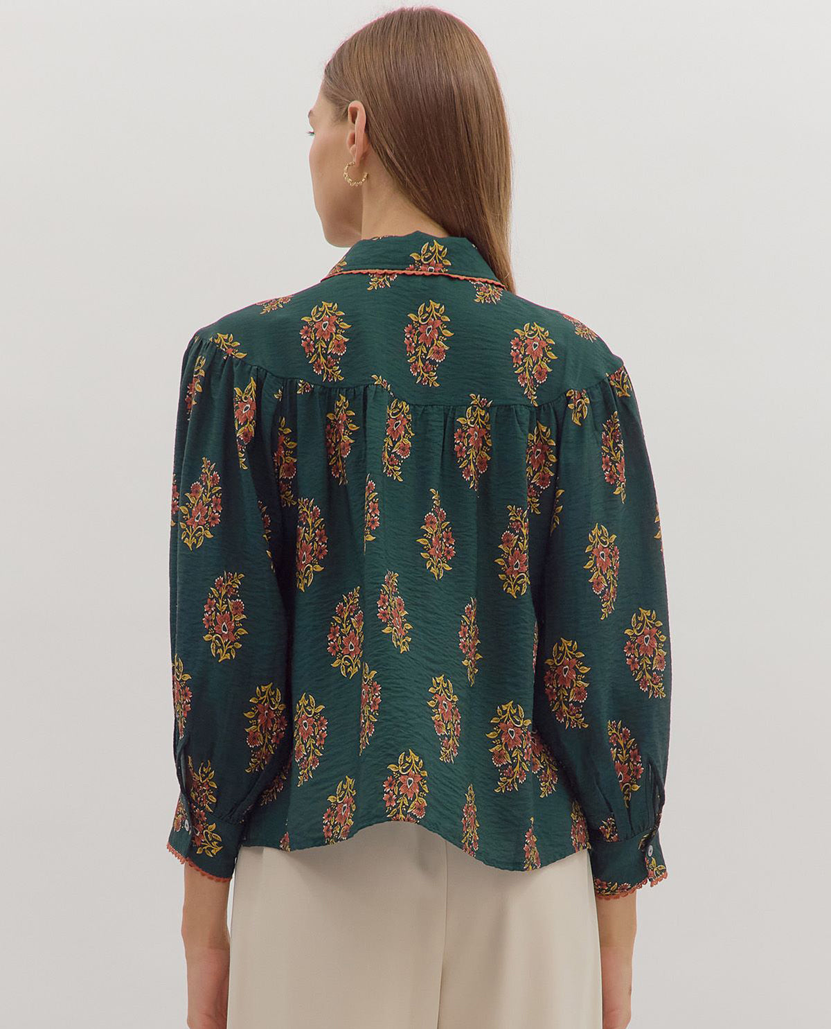 Entro Print Button Up Top