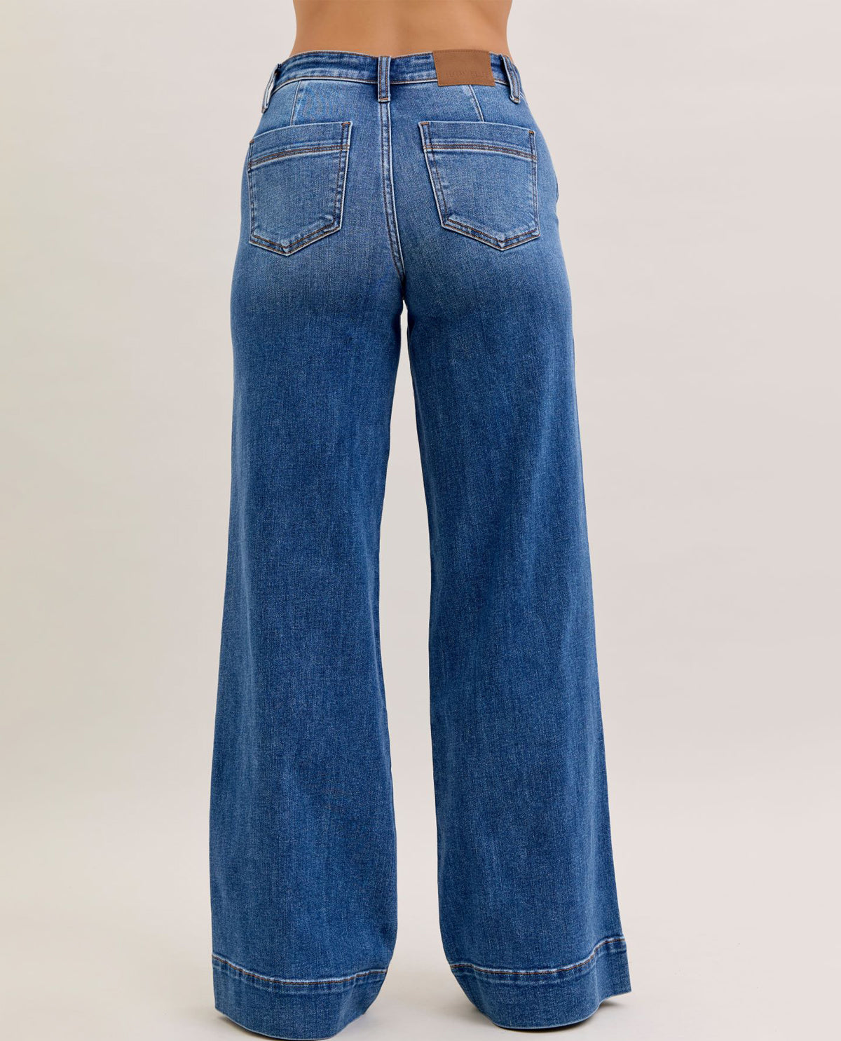 Judy Blue Mr Trouser Retro Wide Leg Jeans