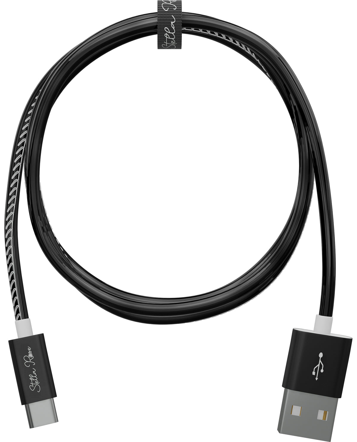 6Ft. Black Holographic Type C Sync & Charge Cable
