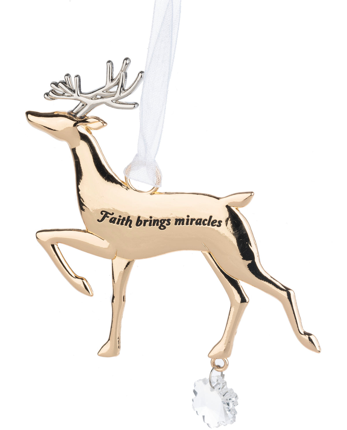 Faith Brings Miracles Holiday Ornament