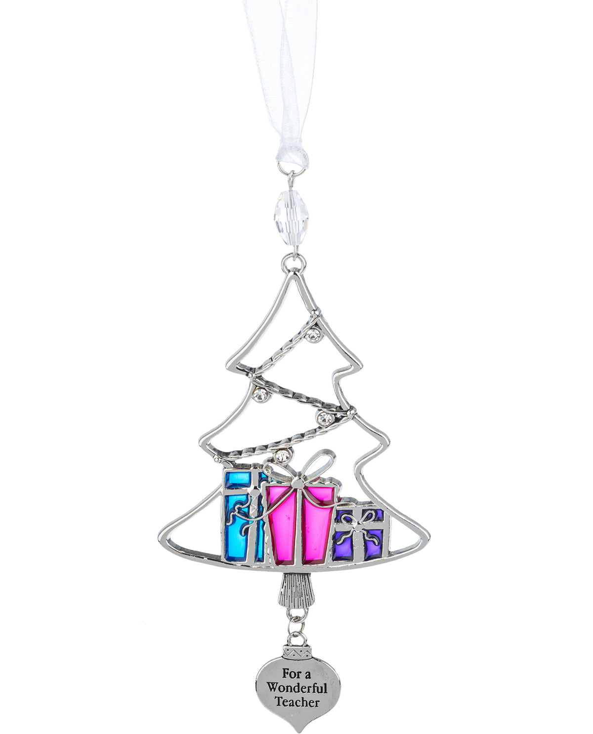 For A Wonderful Teacher Holiday Ornament
