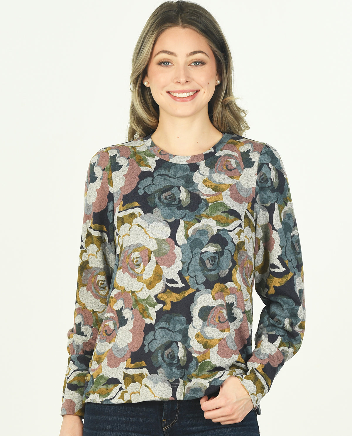 Zac & Rachel Missy Print Hacci Top
