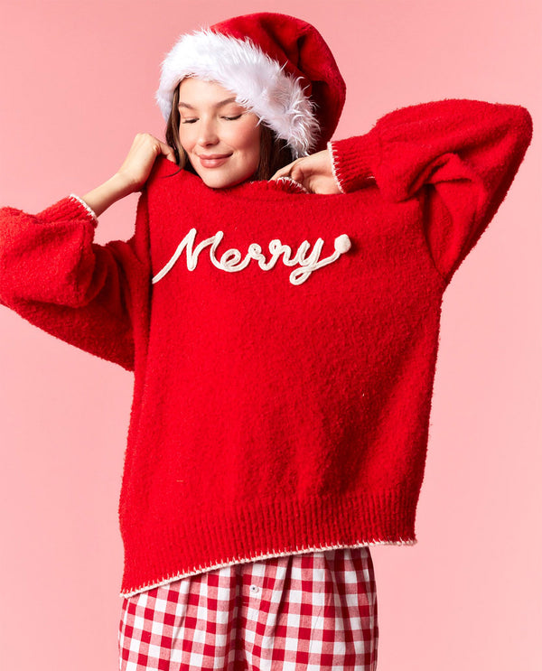 Peach Love Merry Sweater