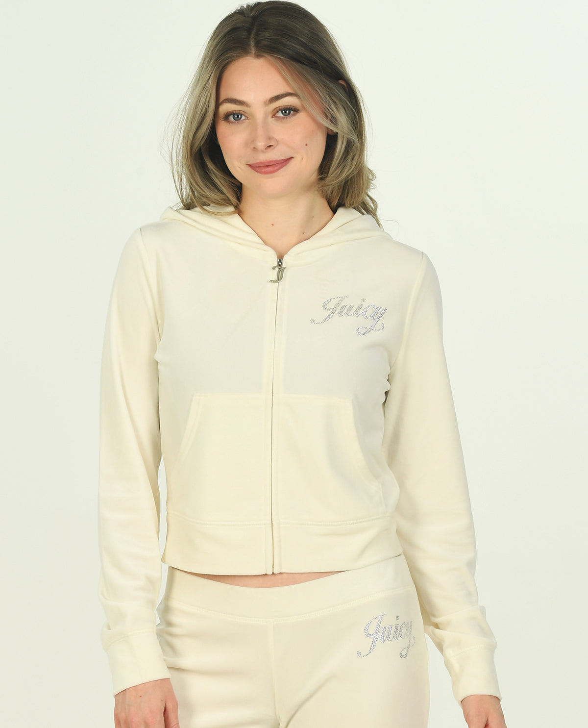 Juicy Velour Jacket with Rhinestone Script