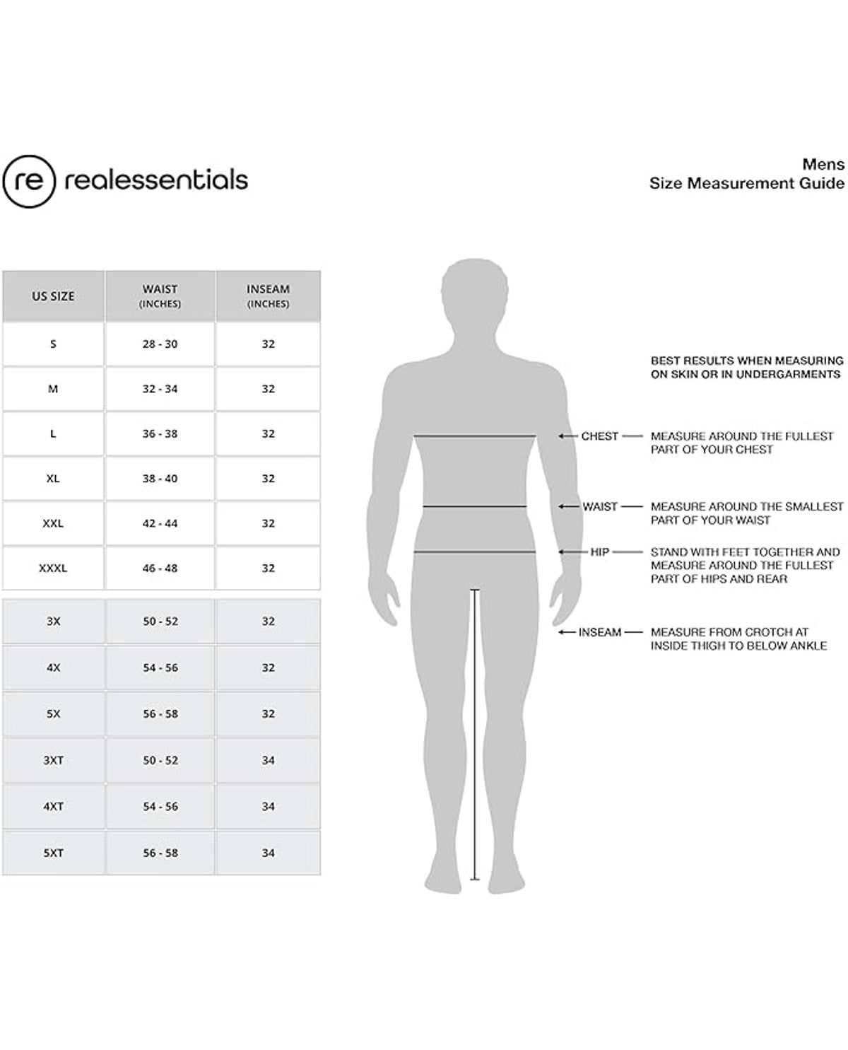 Real Essentials Men's Tricot Open Bottom Active Pant