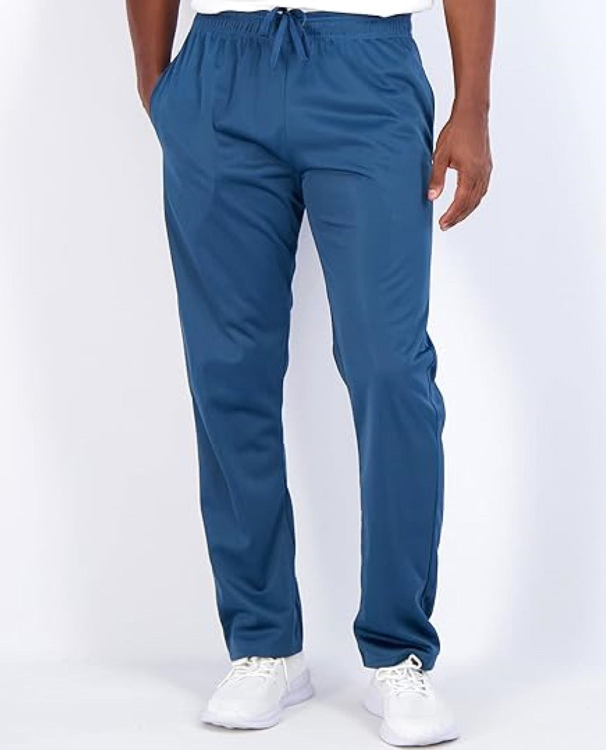 Real Essentials Men's Tricot Open Bottom Active Pant