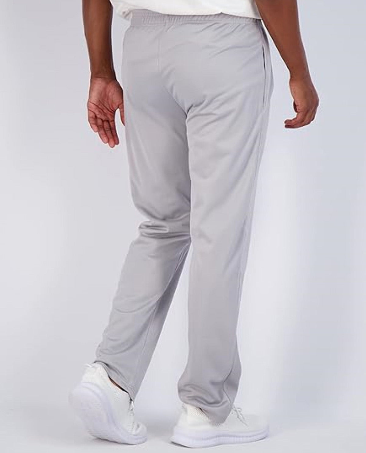 Real Essentials Men's Tricot Open Bottom Active Pant