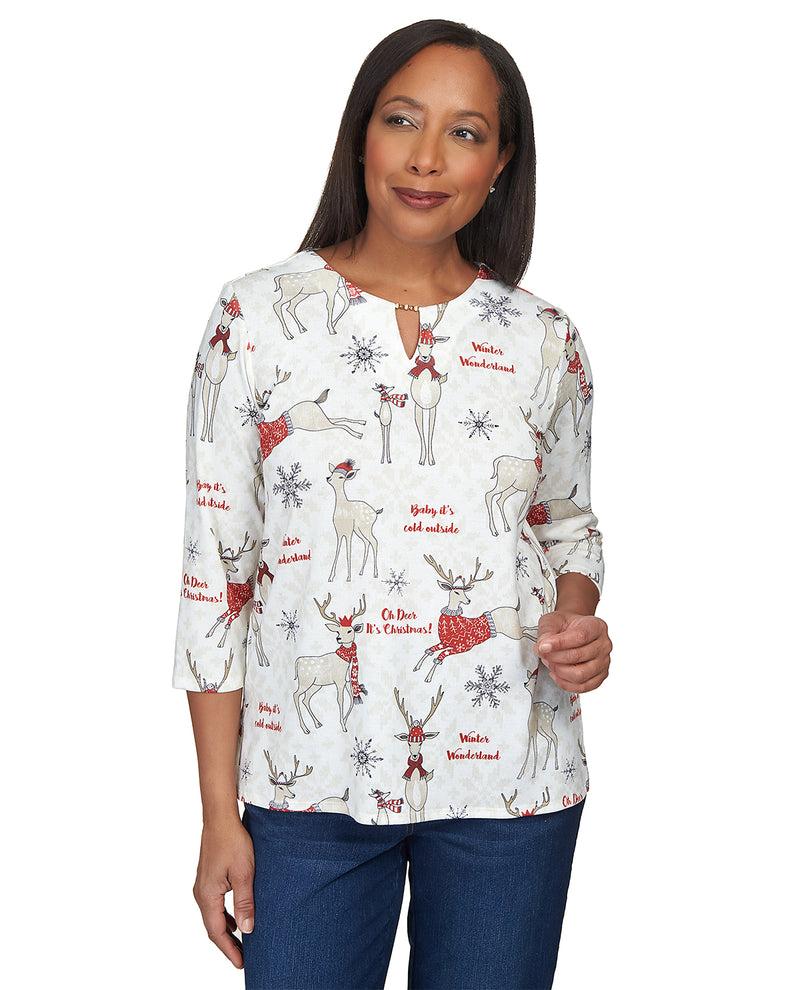Alfred Dunner Missy Classic Knit Top